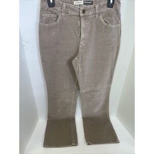 St. John Bay Pants Women's 6 Stretch Bootcut Brown Corduroy